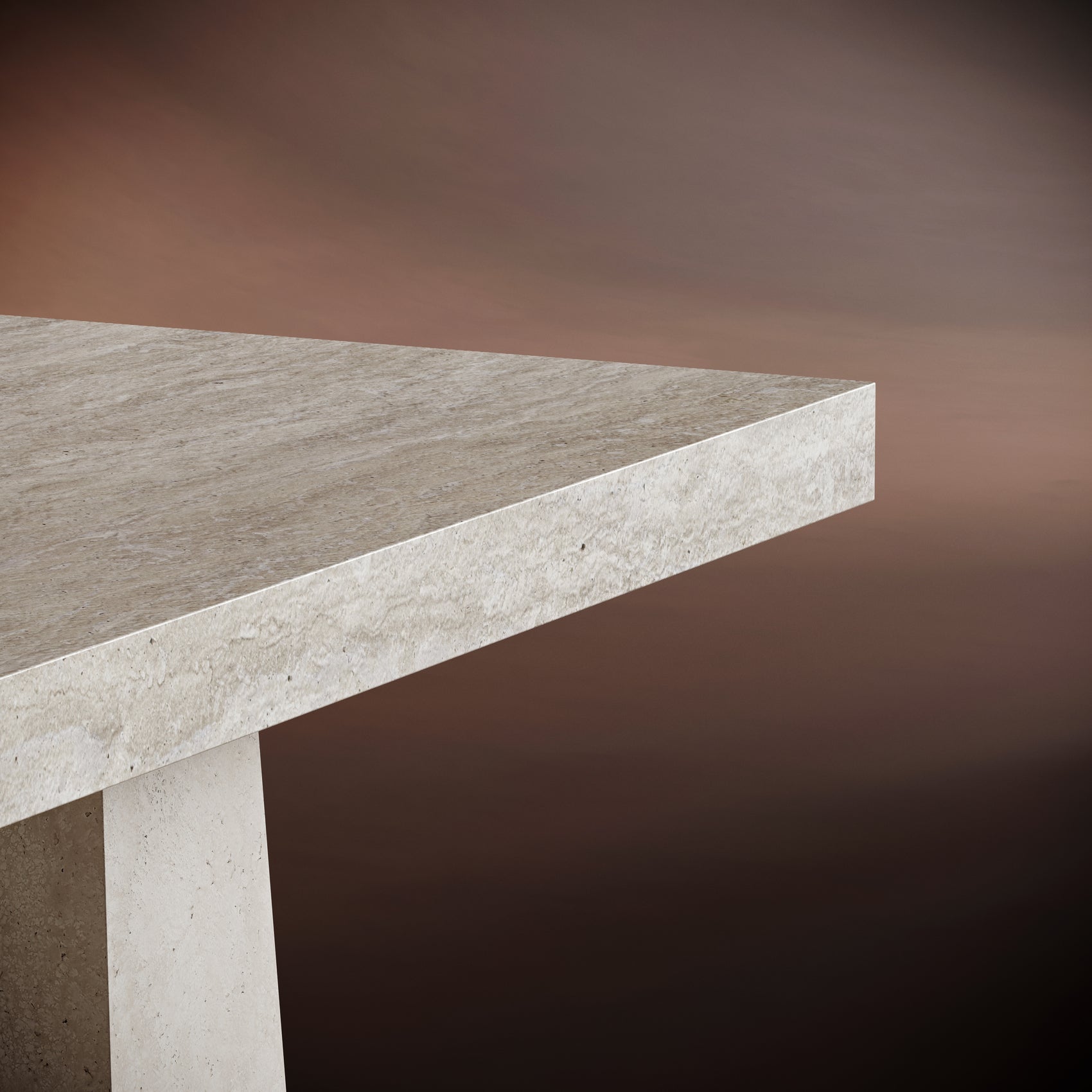 ALESSIO Travertine Console Table