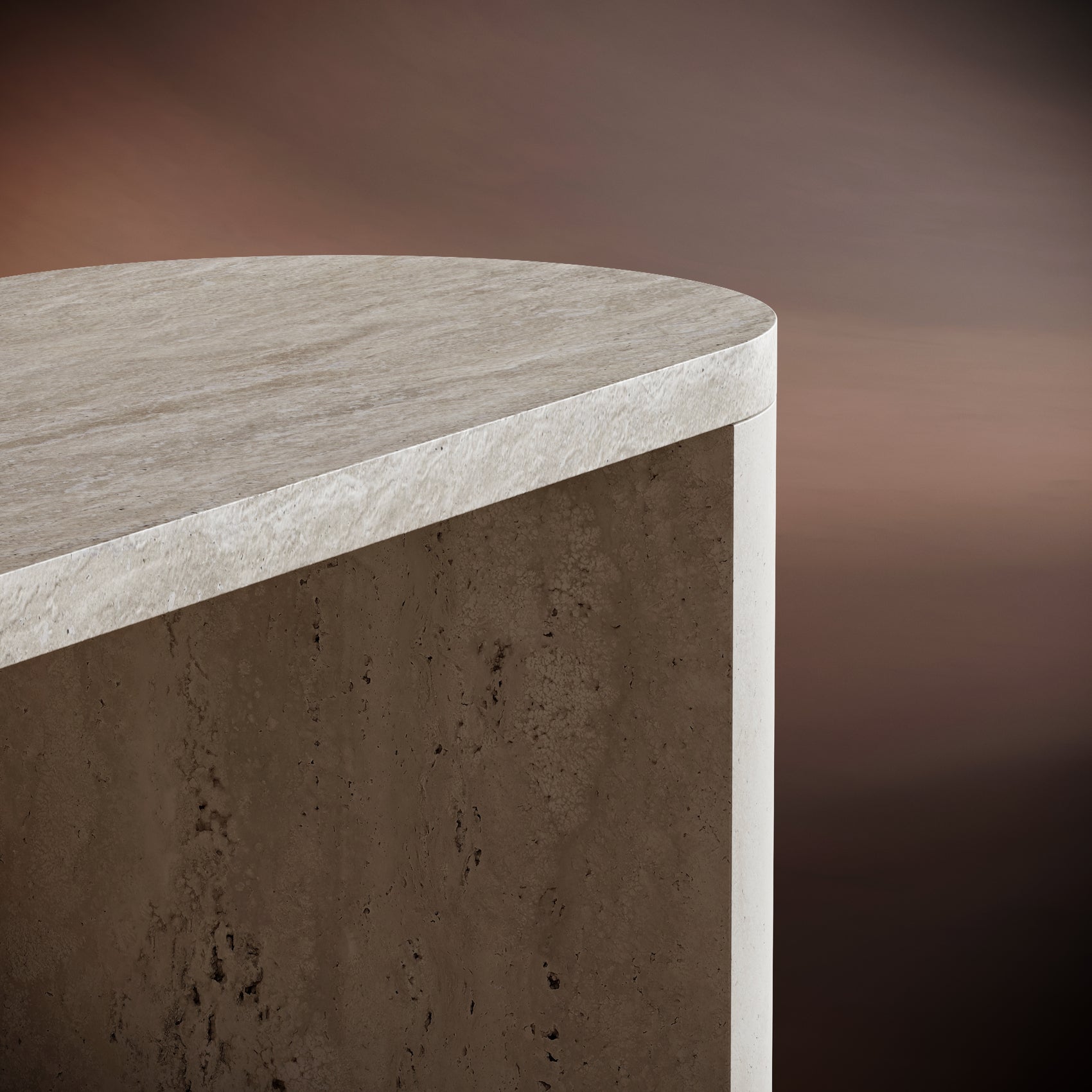 BEATRICE Travertine Console Table