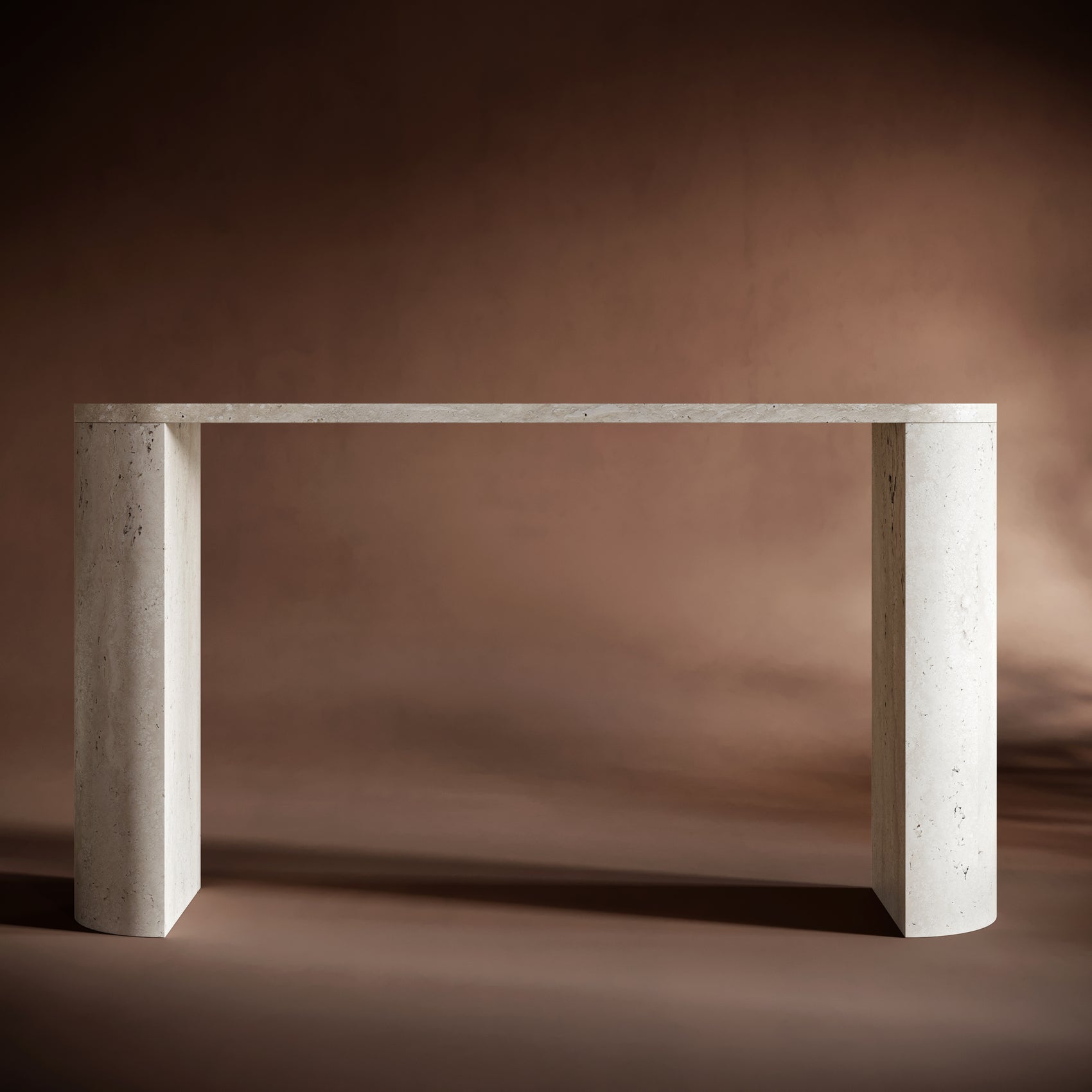 BEATRICE Travertine Console Table