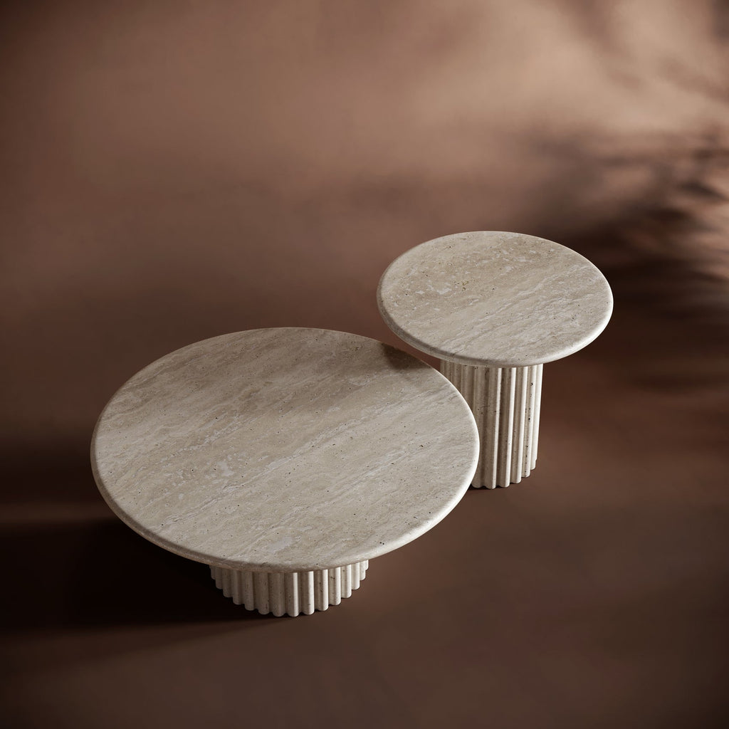 BIANCA Travertine Coffee Table Set