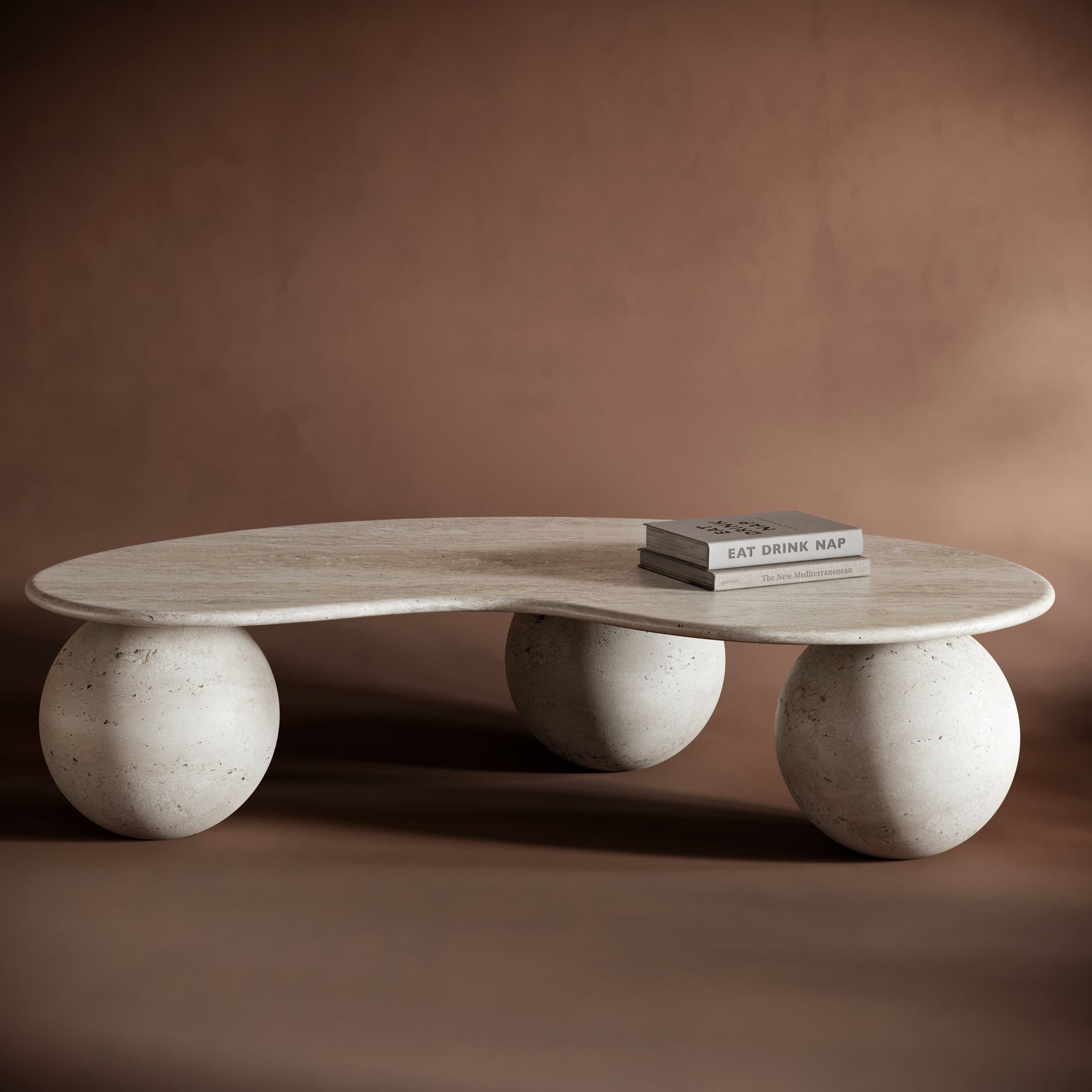 FABIO Travertine Coffee Table