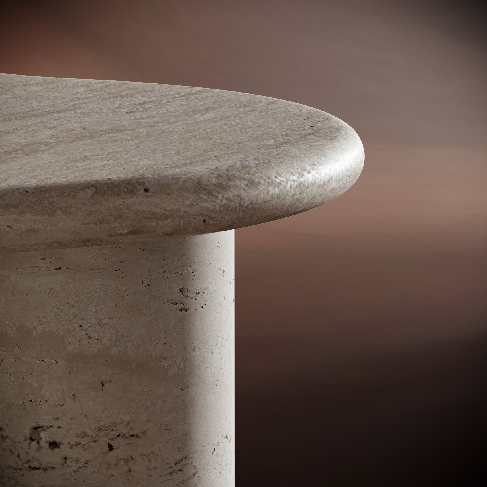 ISABELLA Organic Travertine Coffee Table