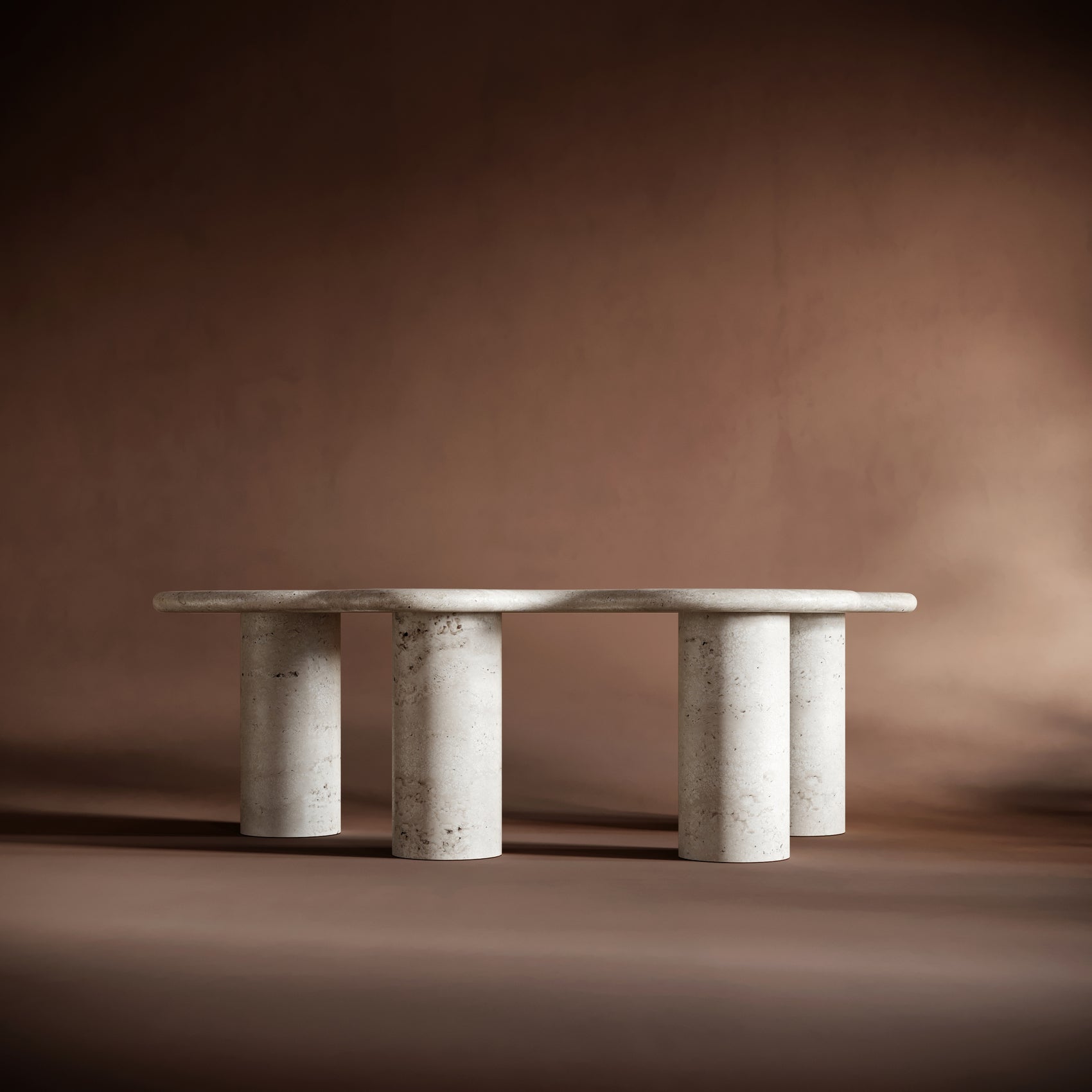 ISABELLA Organic Travertine Coffee Table