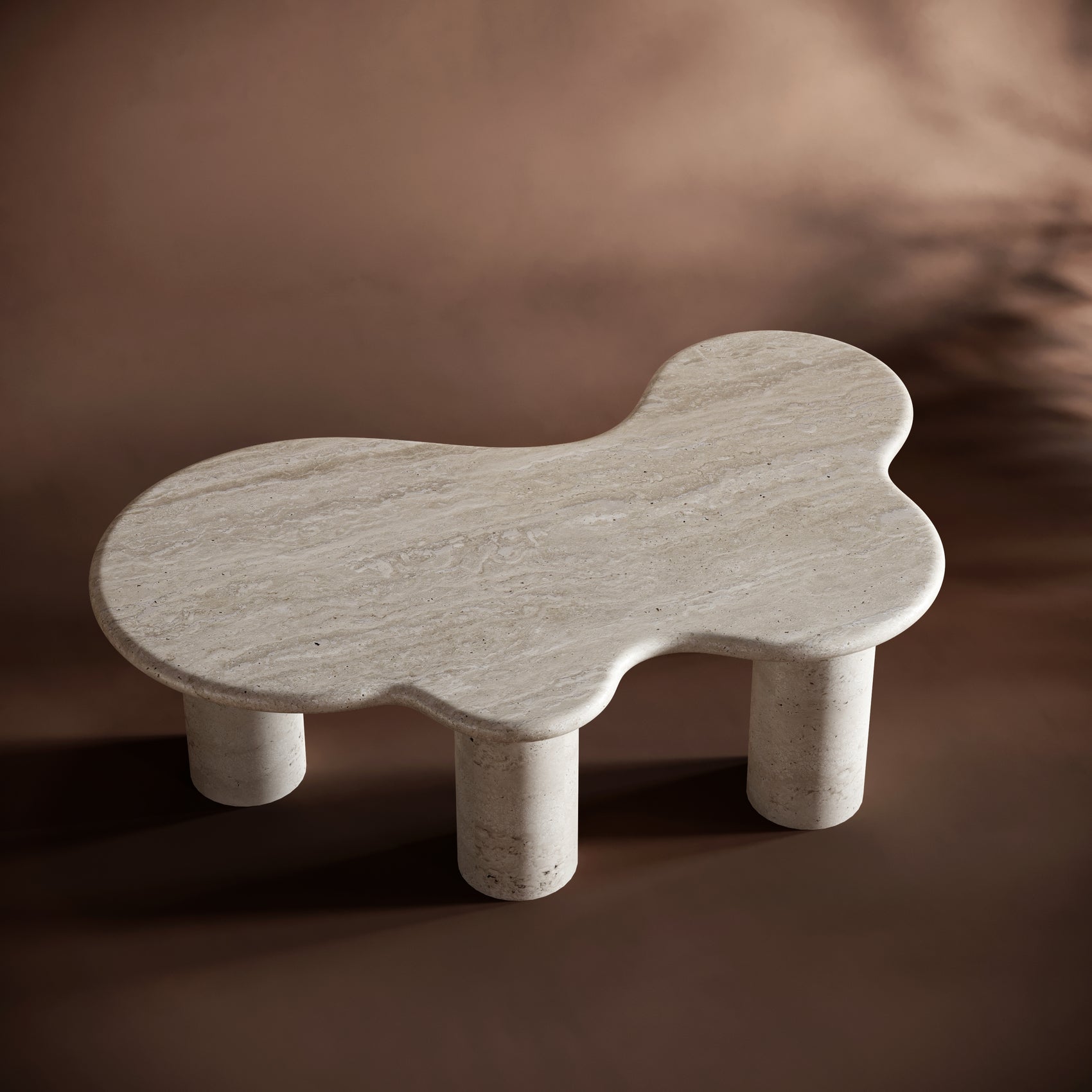 ISABELLA Organic Travertine Coffee Table