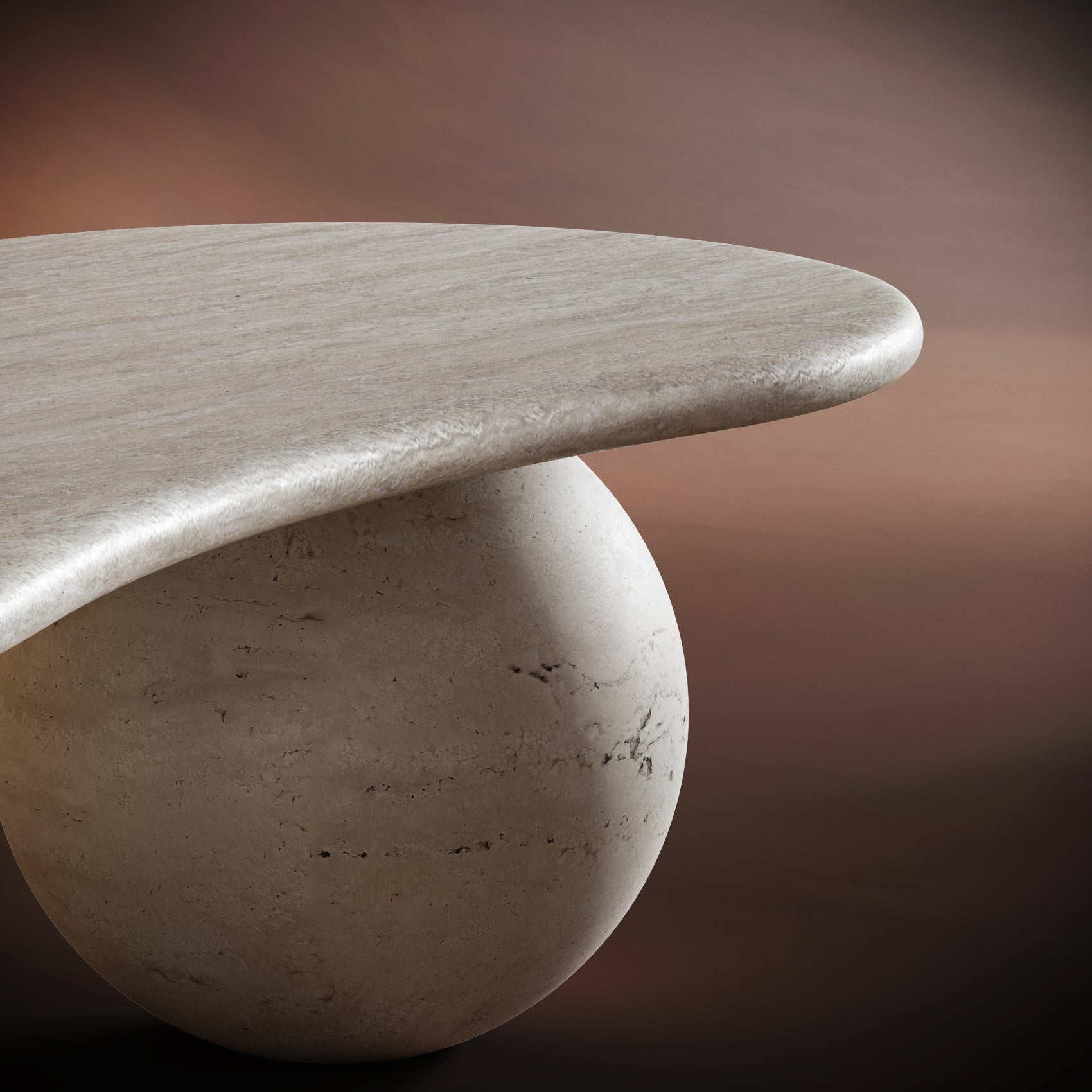 MARCO Organic Travertine Coffee Table