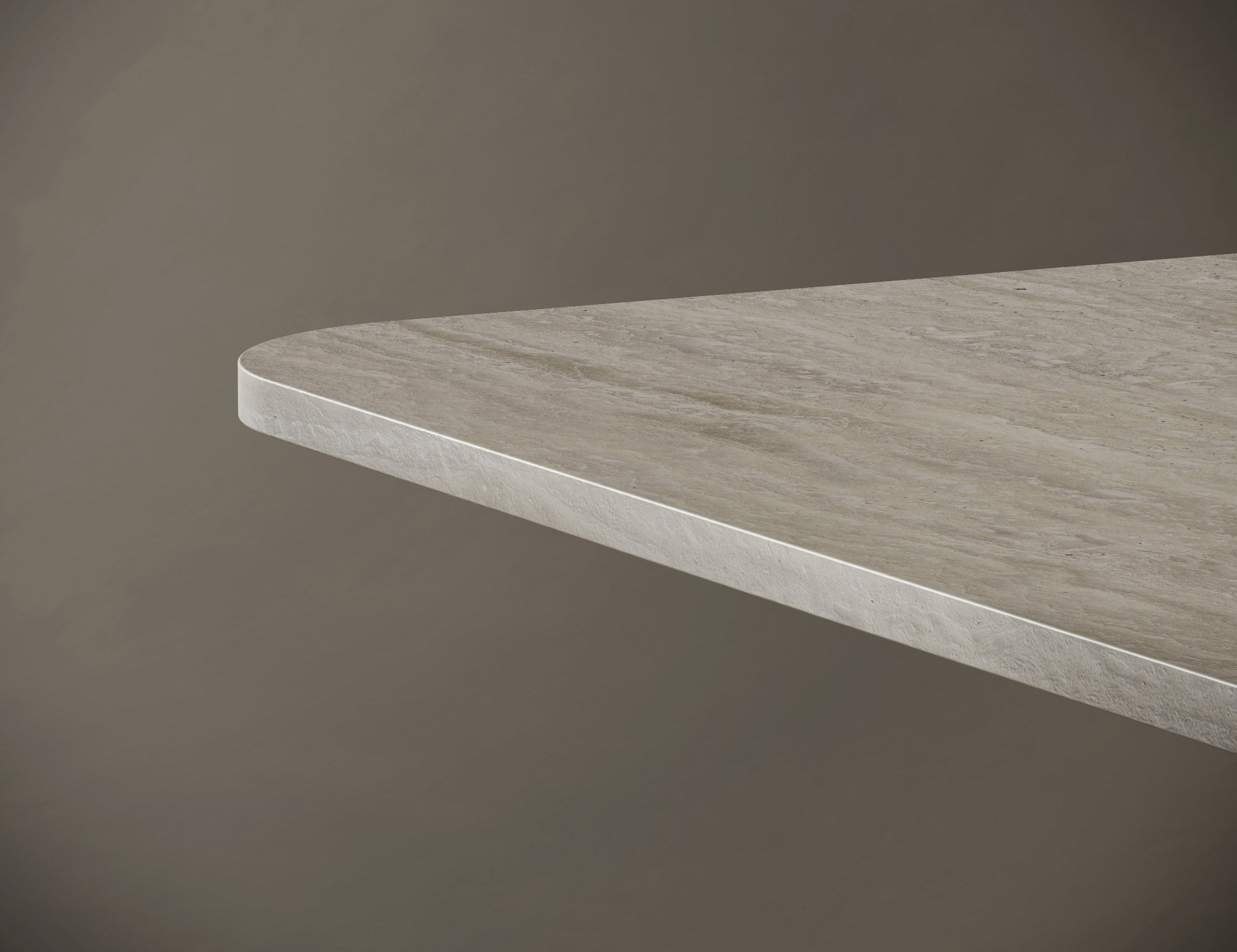 Rectangular Travertine Dining Table - V Legs