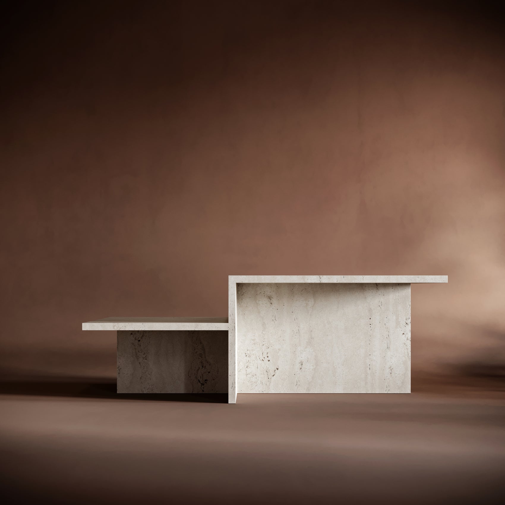 TRAP Travertine Coffee Table